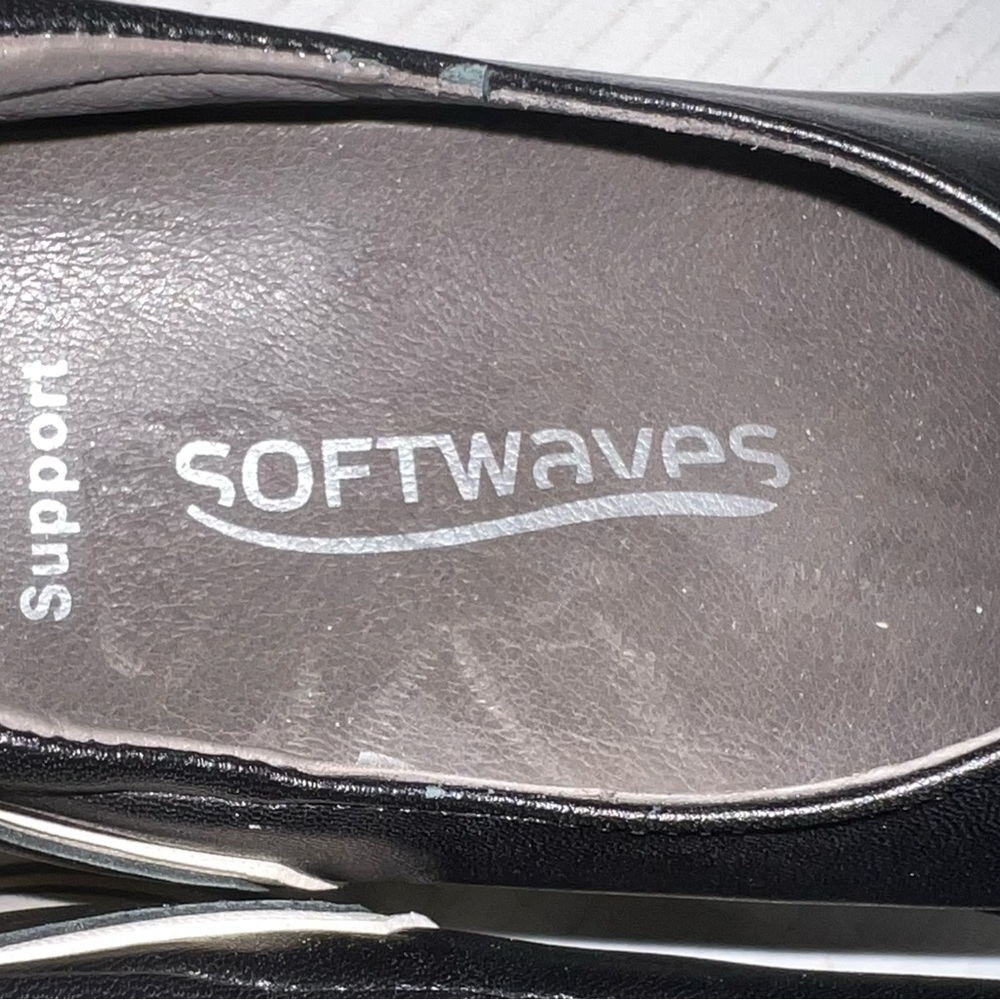 Black Loafers with Cream Chain Detail - Picture 6 of 7
